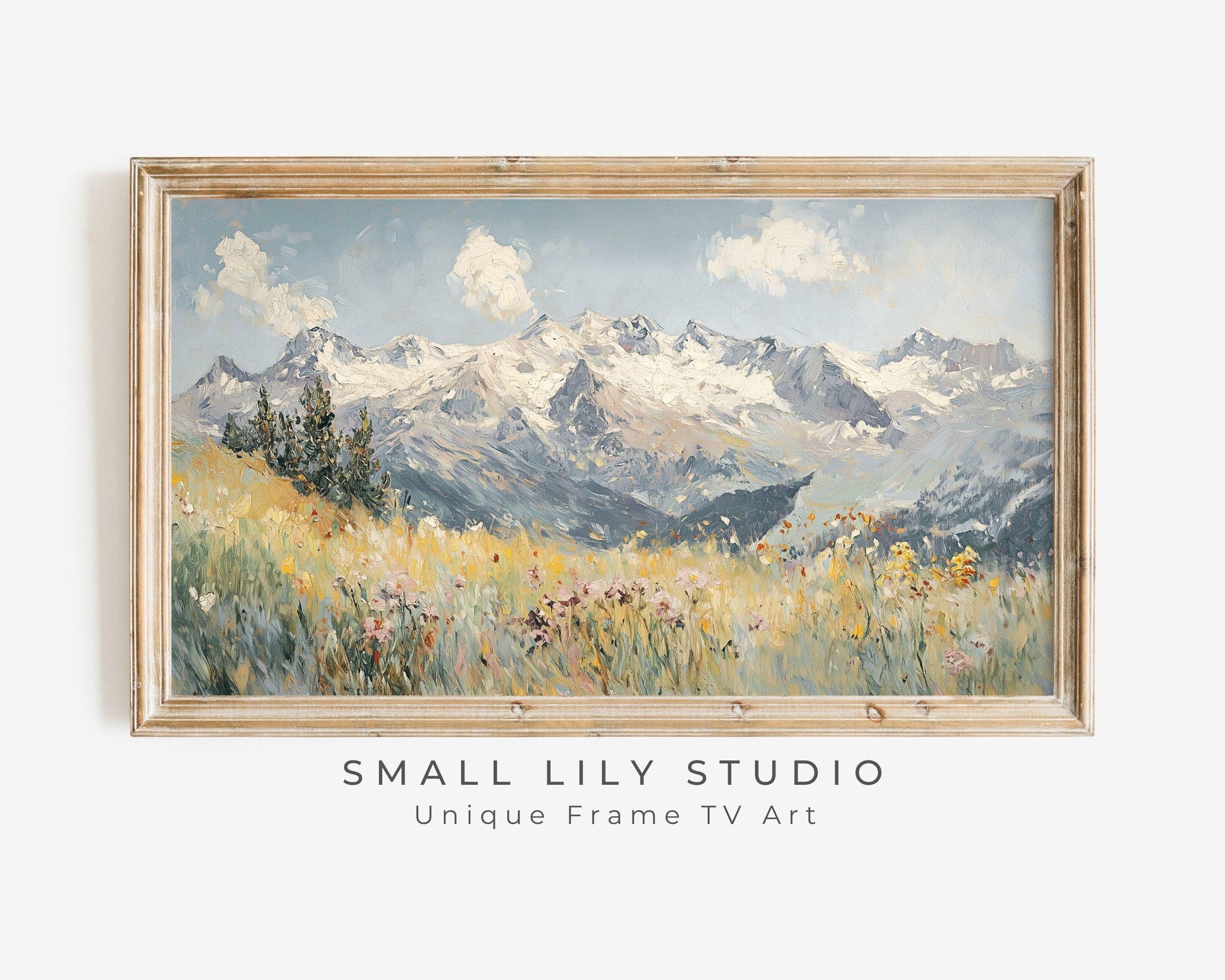 Wildflowers in the Alps Frame TV Art