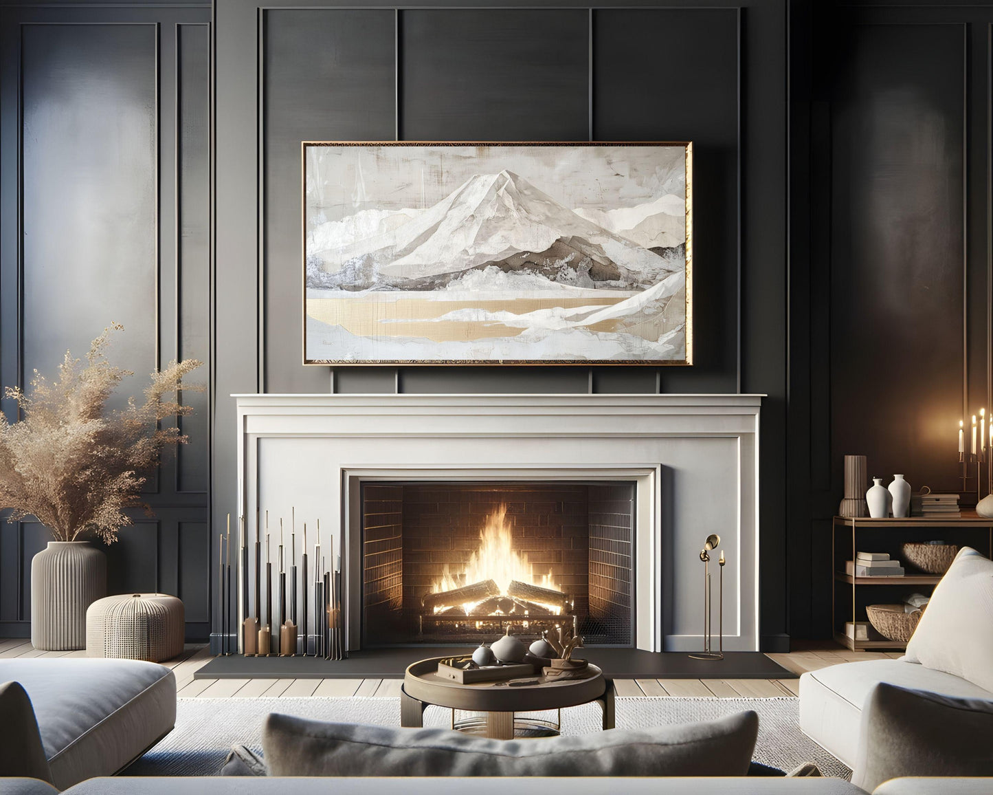 Mt Fuji and Gold Lake Frame TV Art