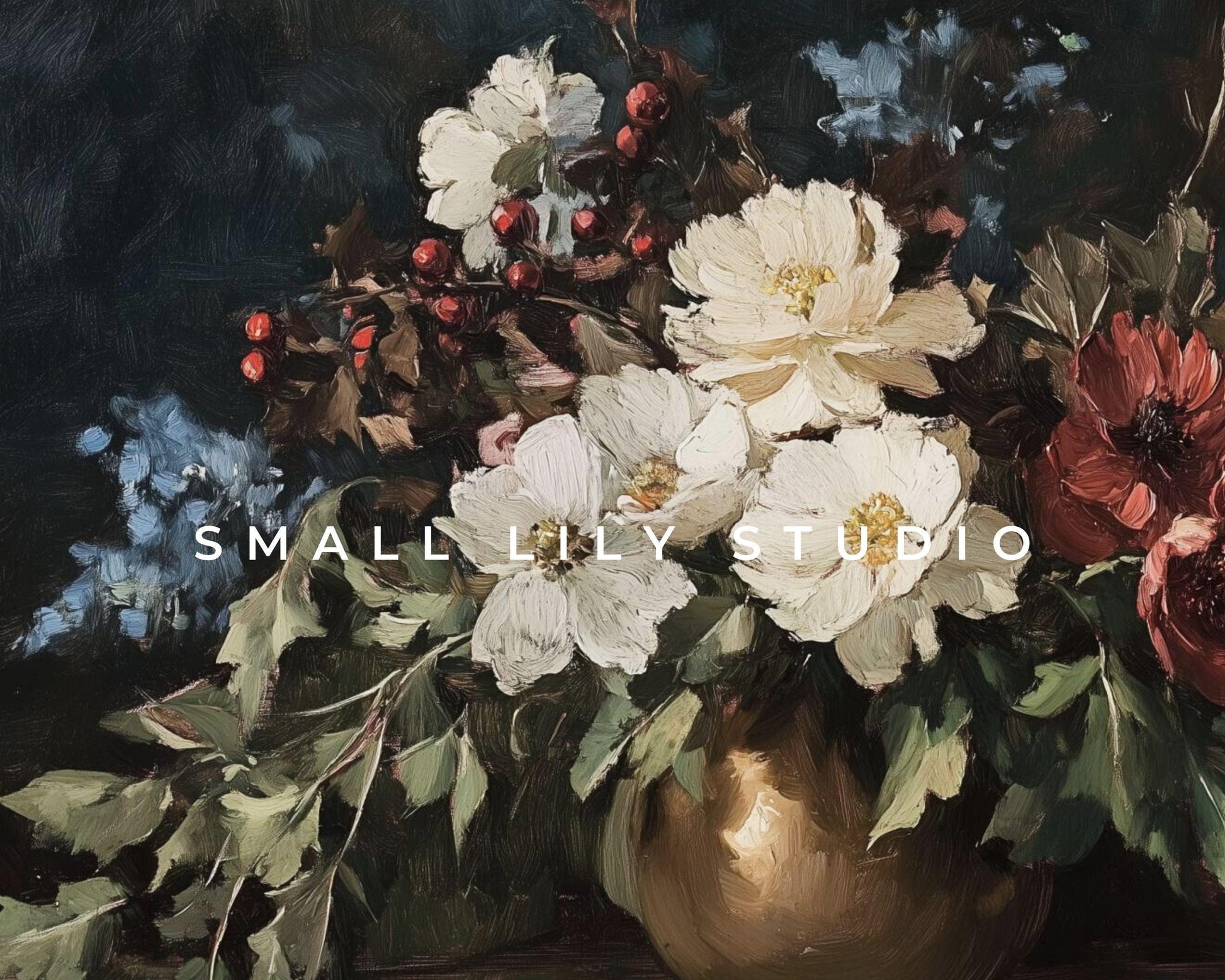 Moody Fall Botanicals Frame TV Art