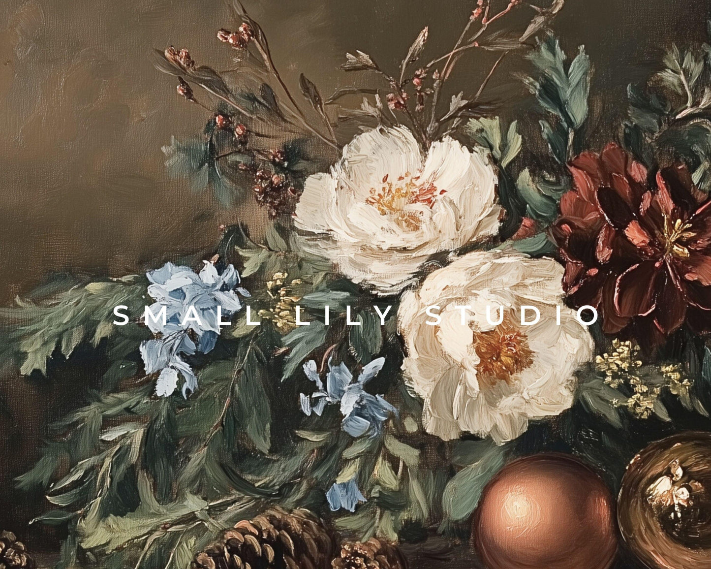 Moody Fall Florals Frame TV Art