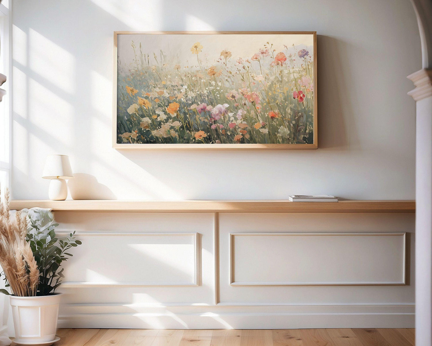 Summer Wildflower Field Frame TV Art