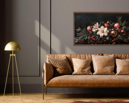 Moody Christmas Florals Frame TV Art