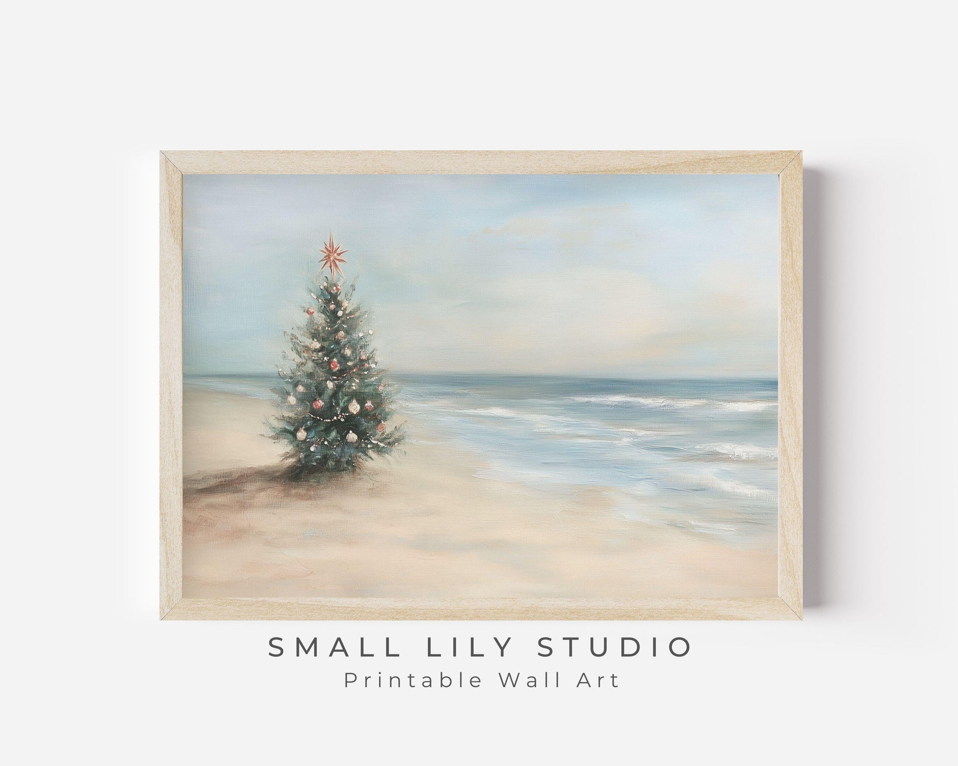 Coastal Christmas Printable Wall Art