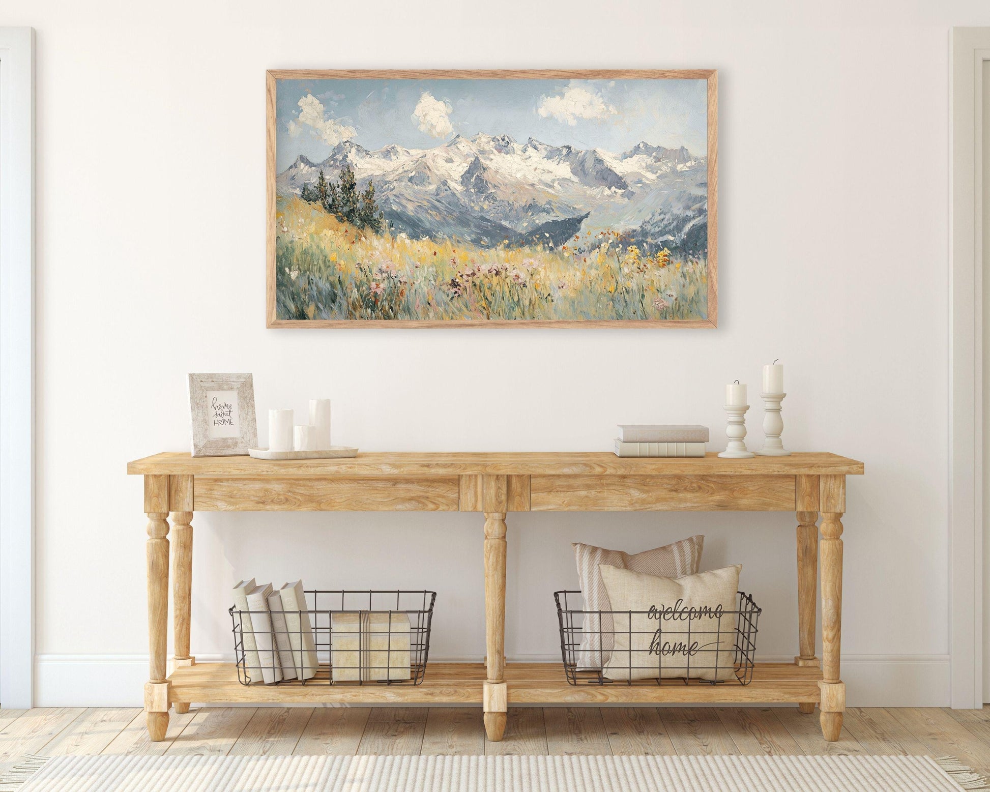 Wildflowers in the Alps Frame TV Art