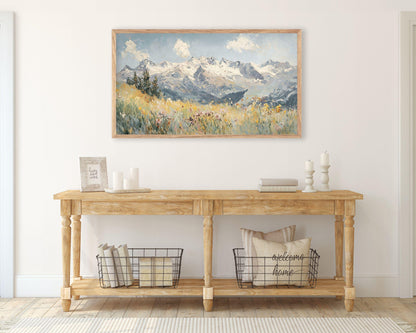 Wildflowers in the Alps Frame TV Art