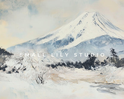 Mt Fuji in Winter Frame TV Art