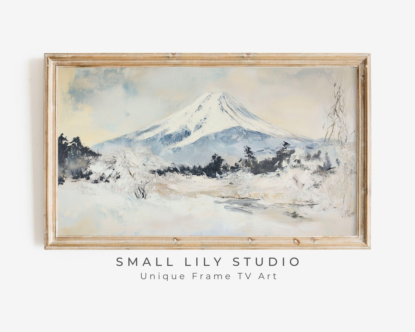 Mt Fuji in Winter Frame TV Art