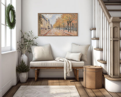 Fall Trees in Paris Frame TV Art