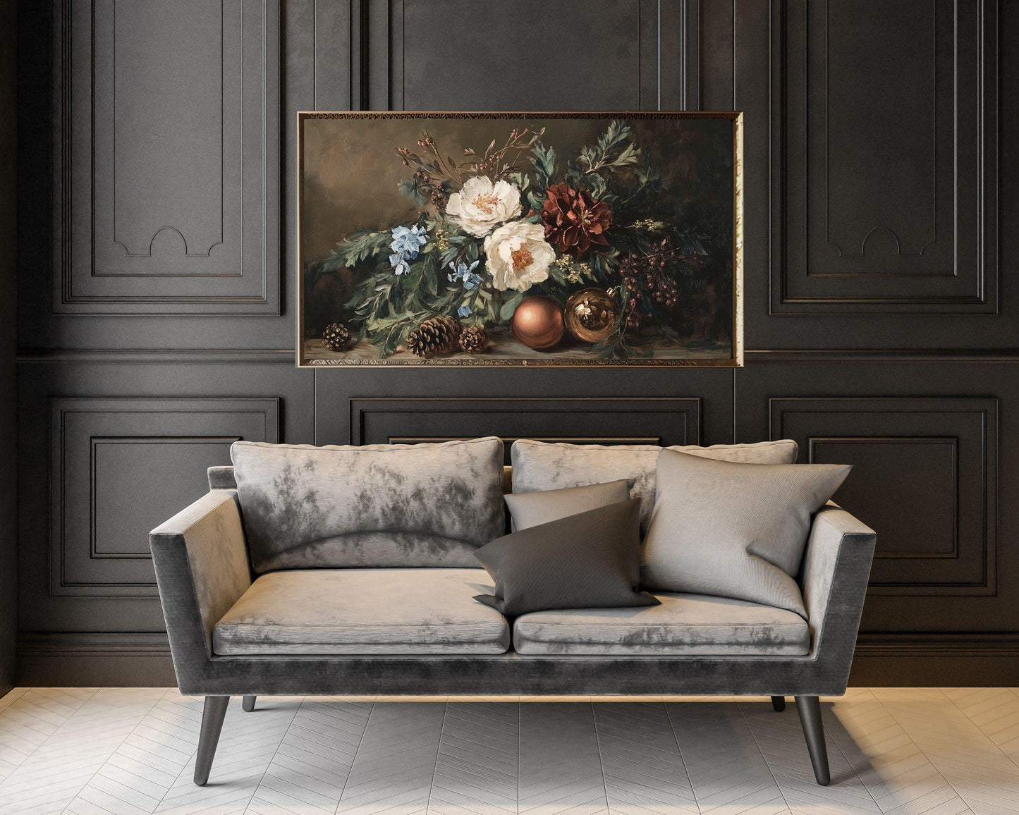 Moody Fall Florals Frame TV Art
