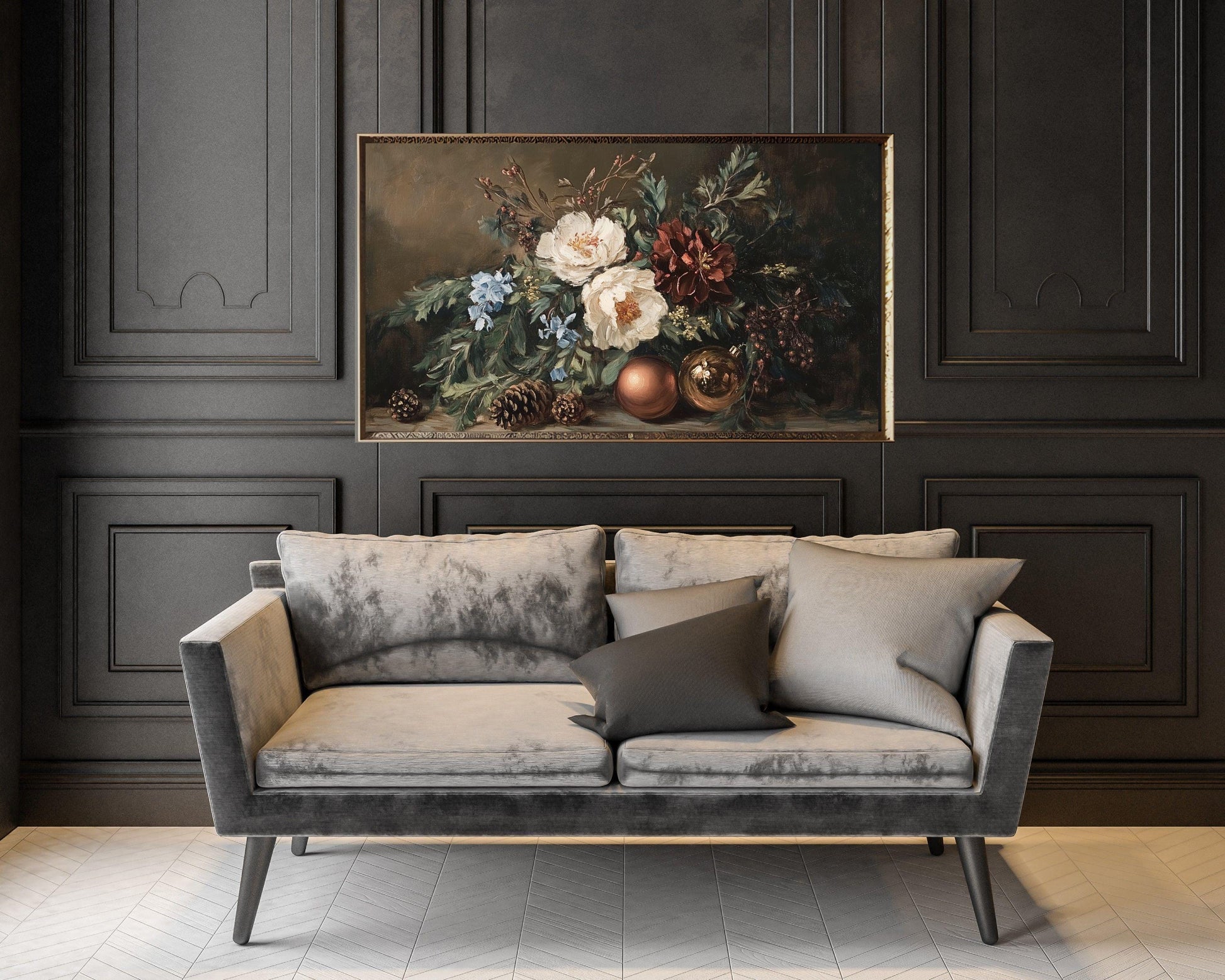 Moody Fall Florals Frame TV Art
