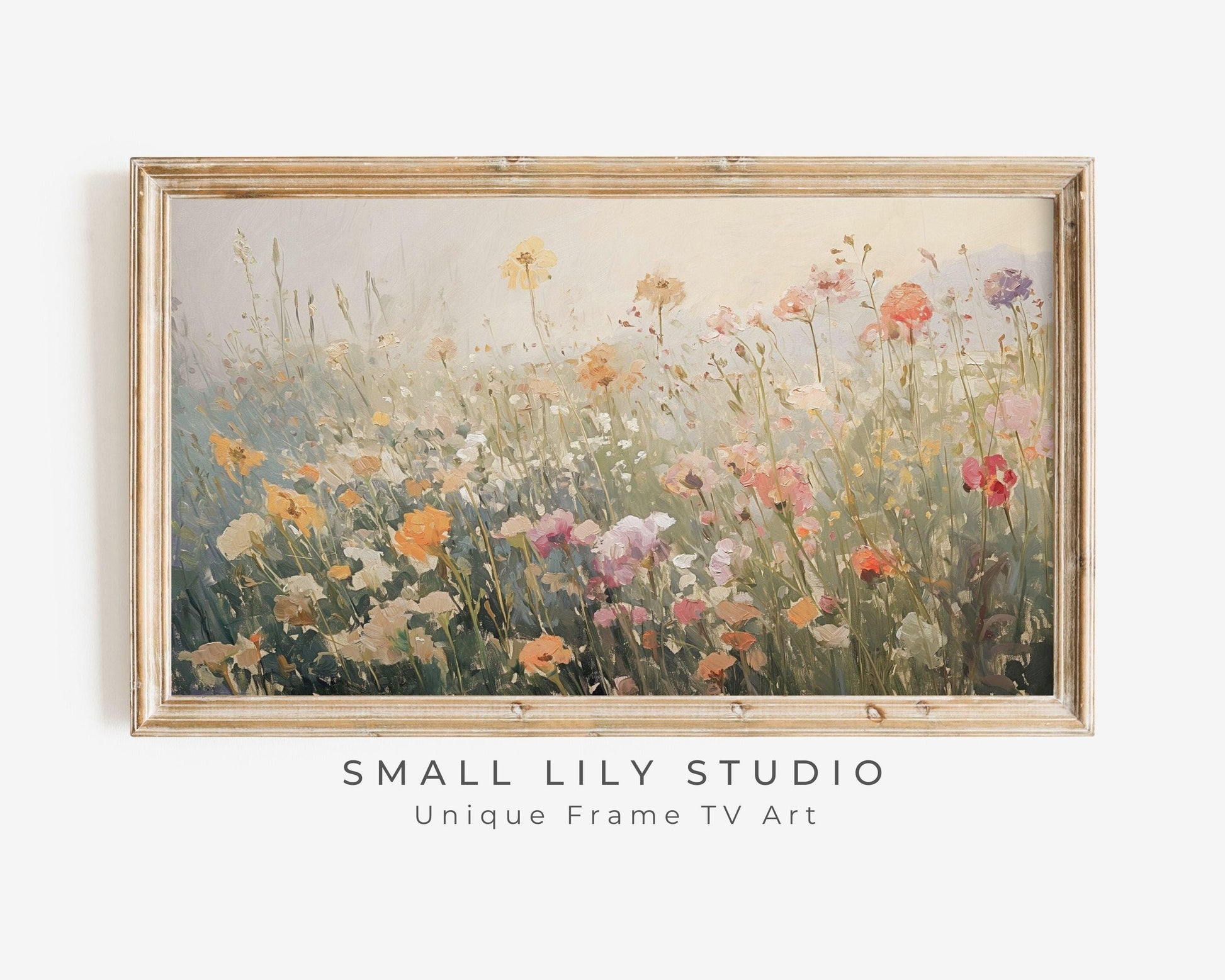 Summer Wildflower Field Frame TV Art