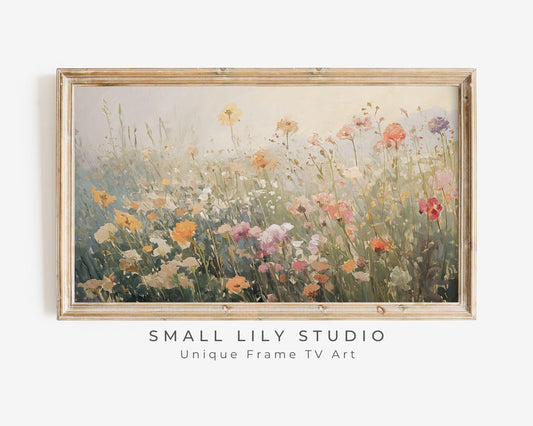 Summer Wildflower Field Frame TV Art