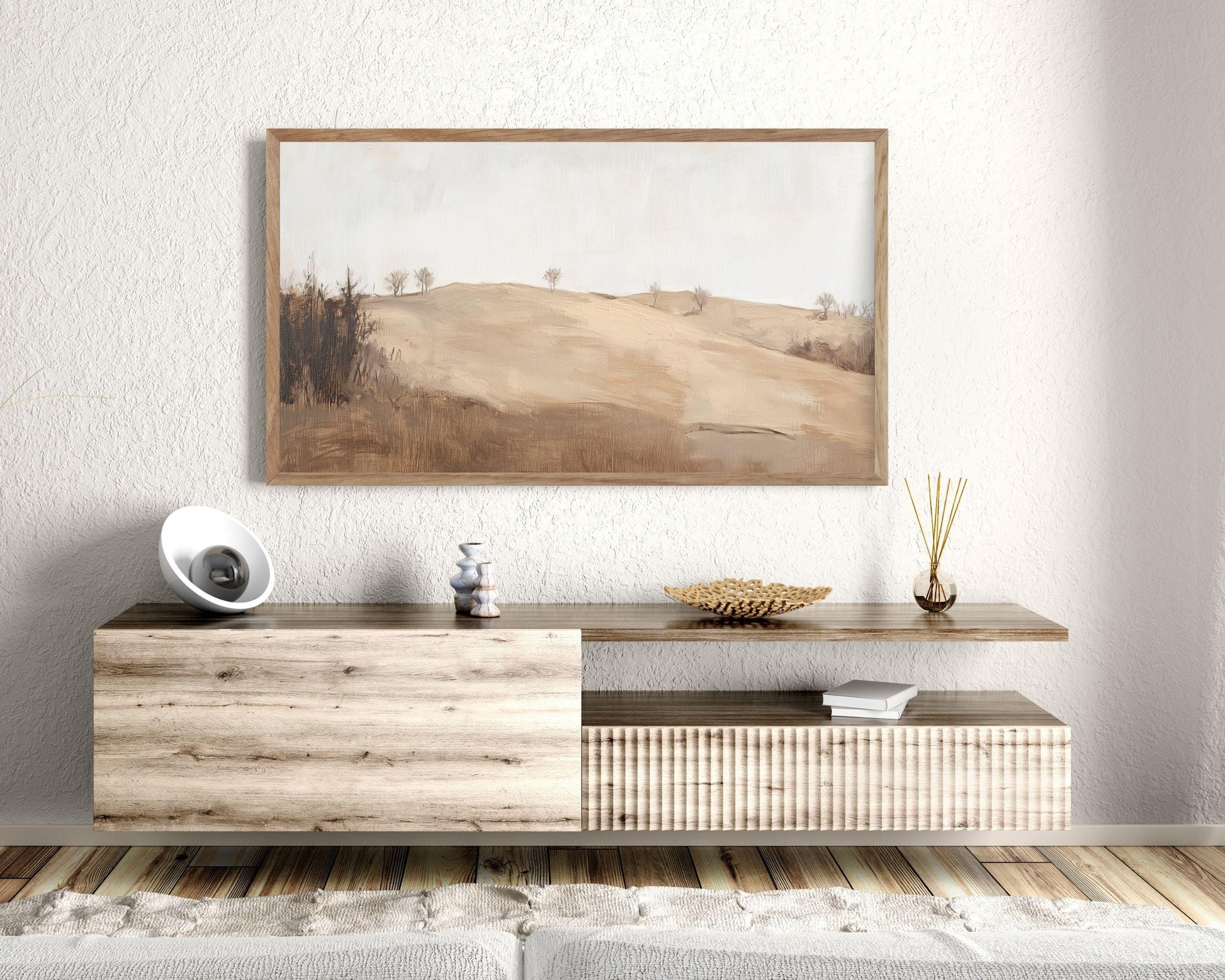 Minimalist Landscape Frame TV Art