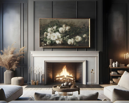 Dark Botanical Frame TV Art