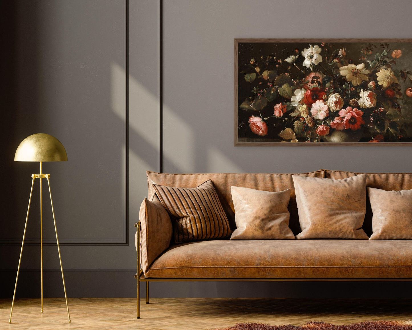 Moody Fall Florals Frame TV Art