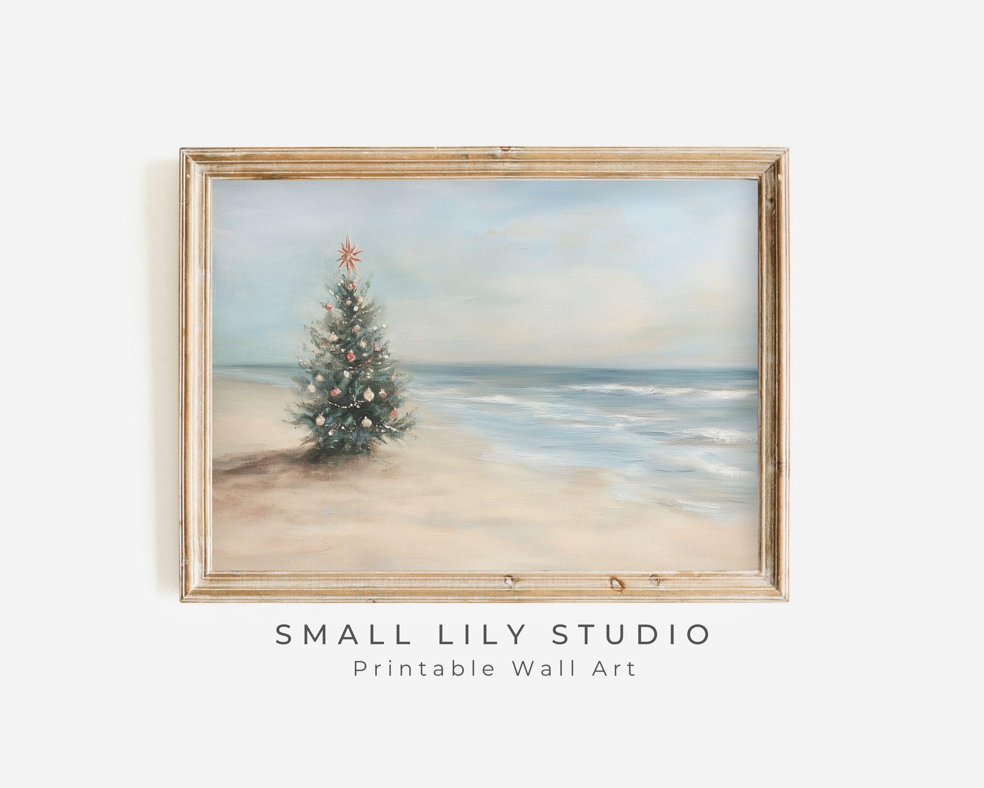 Coastal Christmas Printable Wall Art