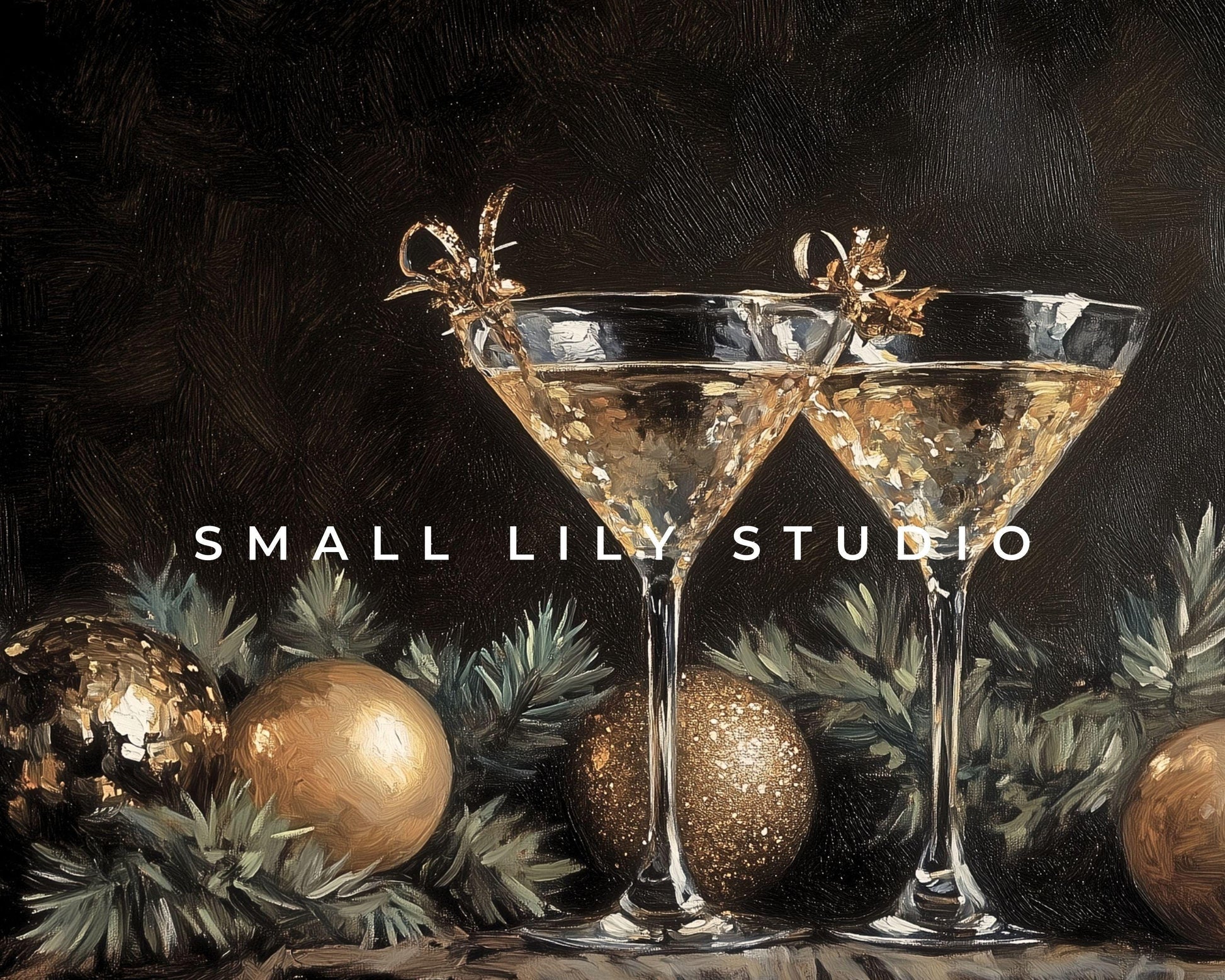 New Years Cocktails for Two Frame TV Art