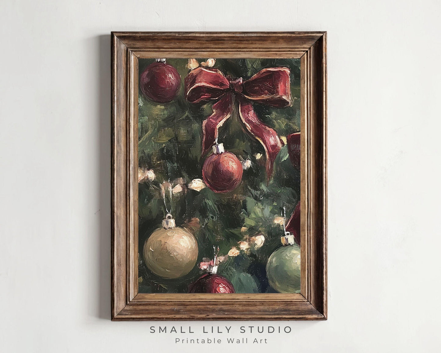 Christmas Ornaments Printable Wall Art