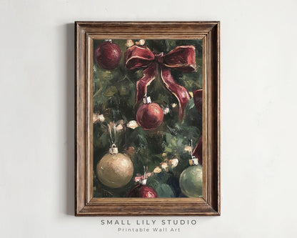 Christmas Ornaments Printable Wall Art