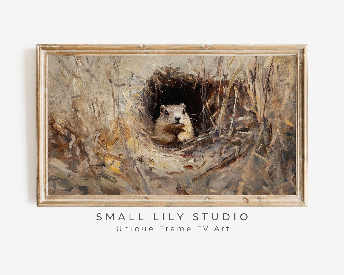 Groundhog Day Winter Frame TV Art