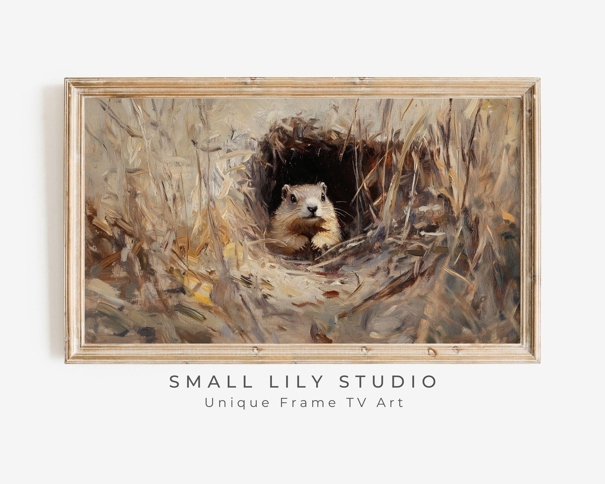 Groundhog Day Winter Frame TV Art