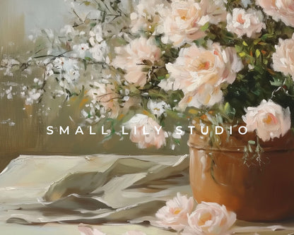 Flowers and Easter Eggs Frame TV Art