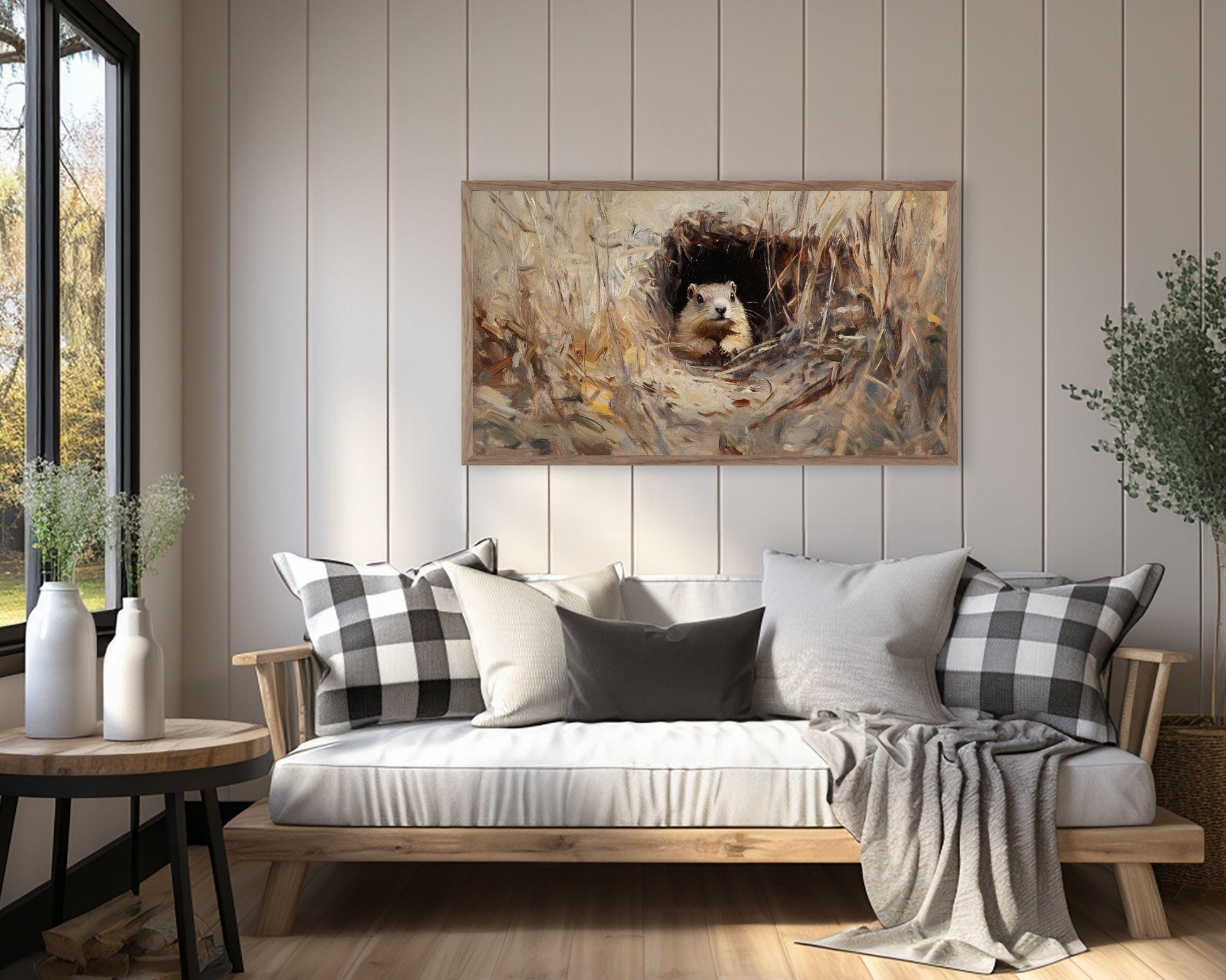 Groundhog Day Winter Frame TV Art