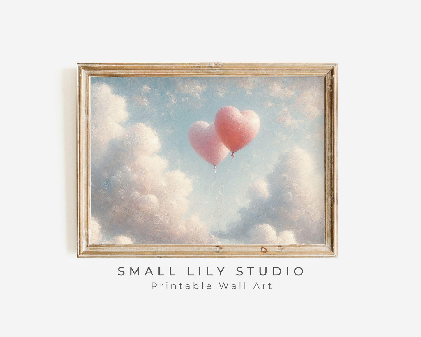 Heart Balloons Printable Wall Art