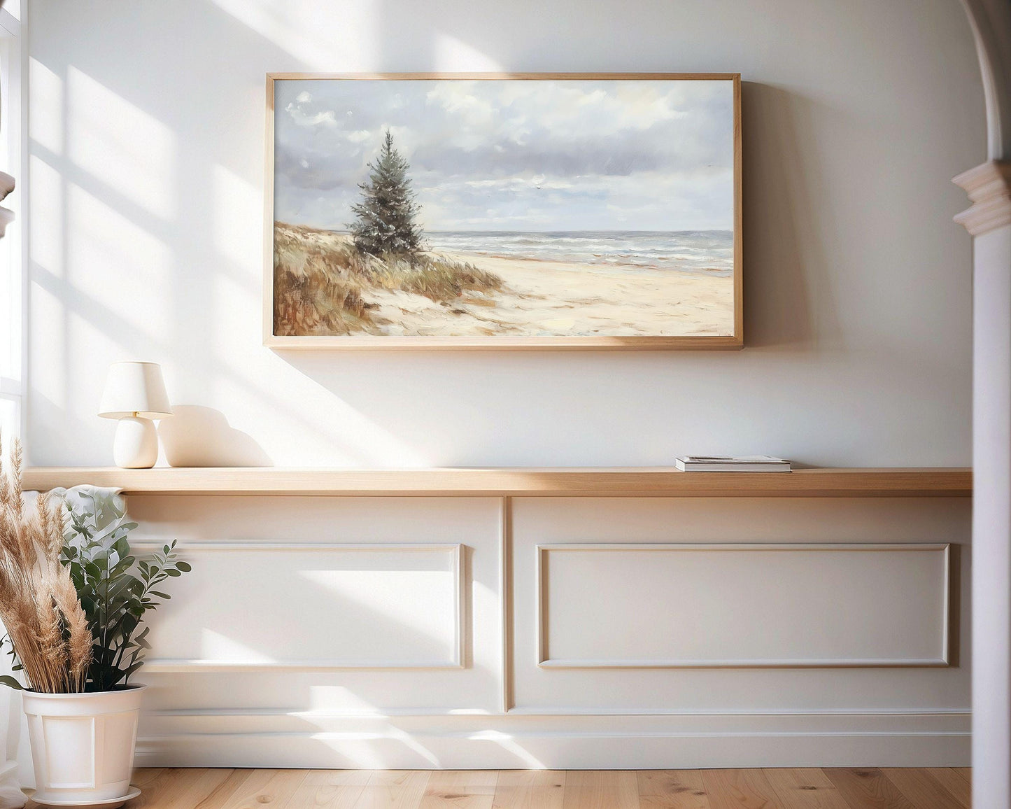 Coastal Tree Frame TV Art