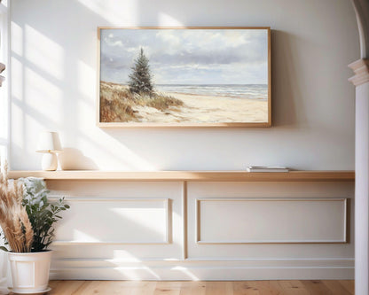 Coastal Tree Frame TV Art