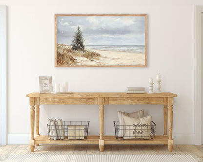 Coastal Tree Frame TV Art