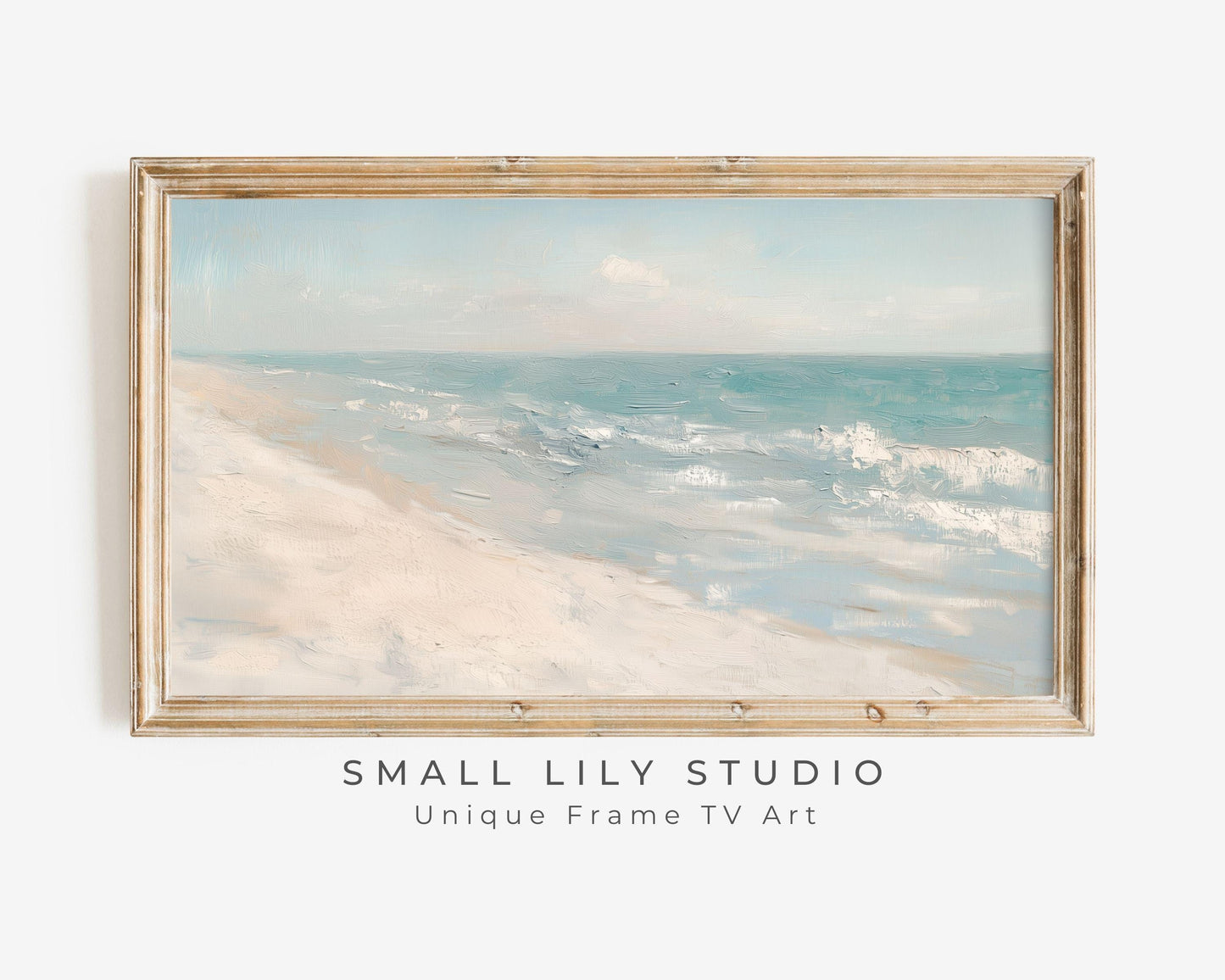 Minimalist Beach Frame TV Art