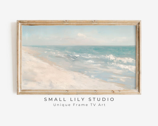 Minimalist Beach Frame TV Art