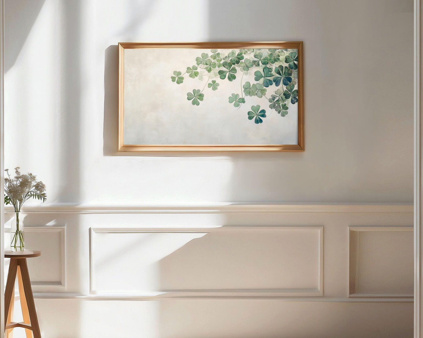 St Patrick's Day Shamrocks Frame TV Art