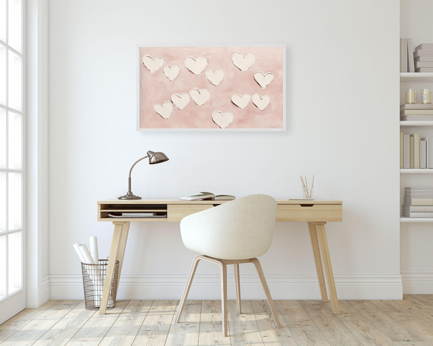 Valentine's Day Hearts Frame TV Art