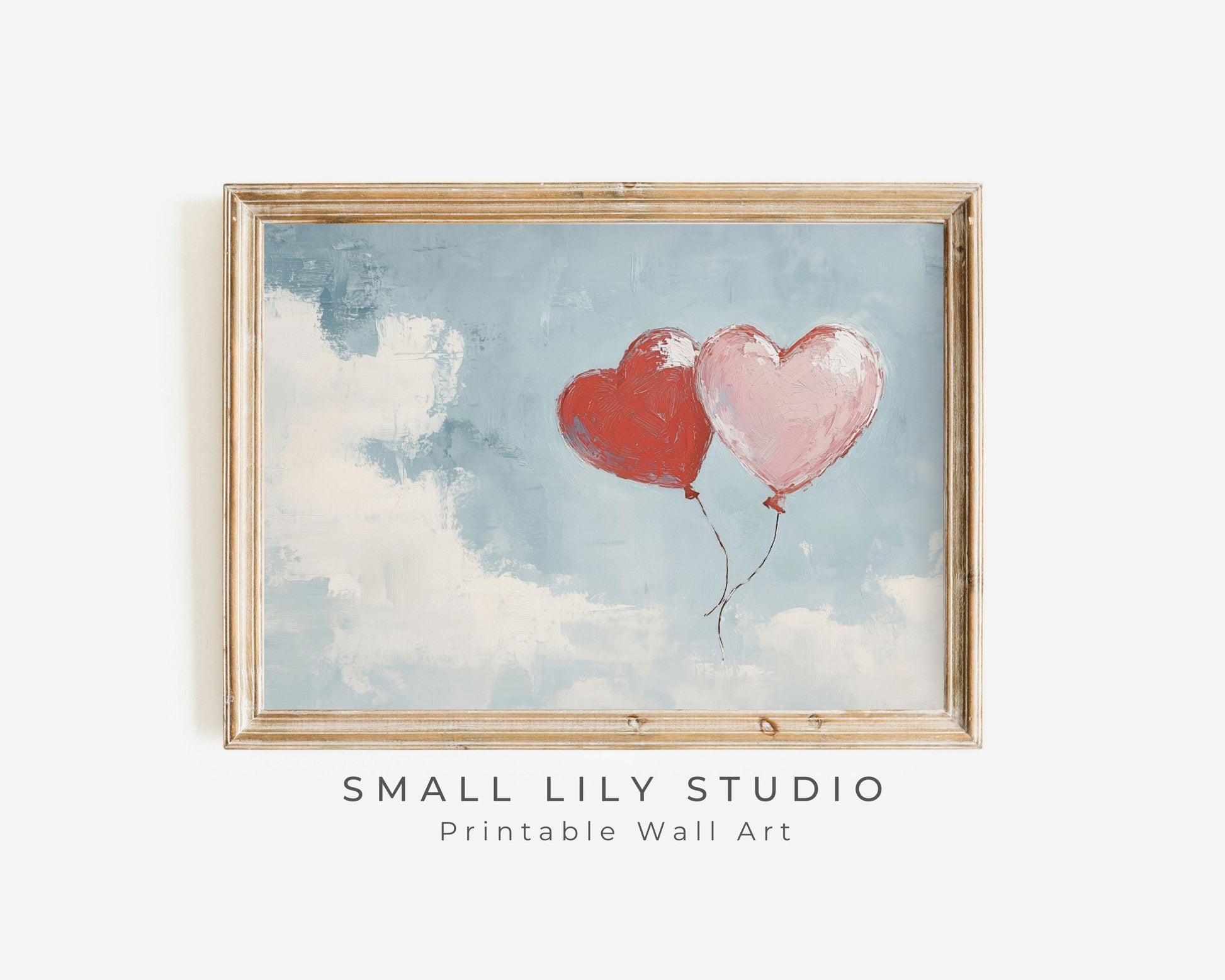 Heart Balloons Printable Wall Art