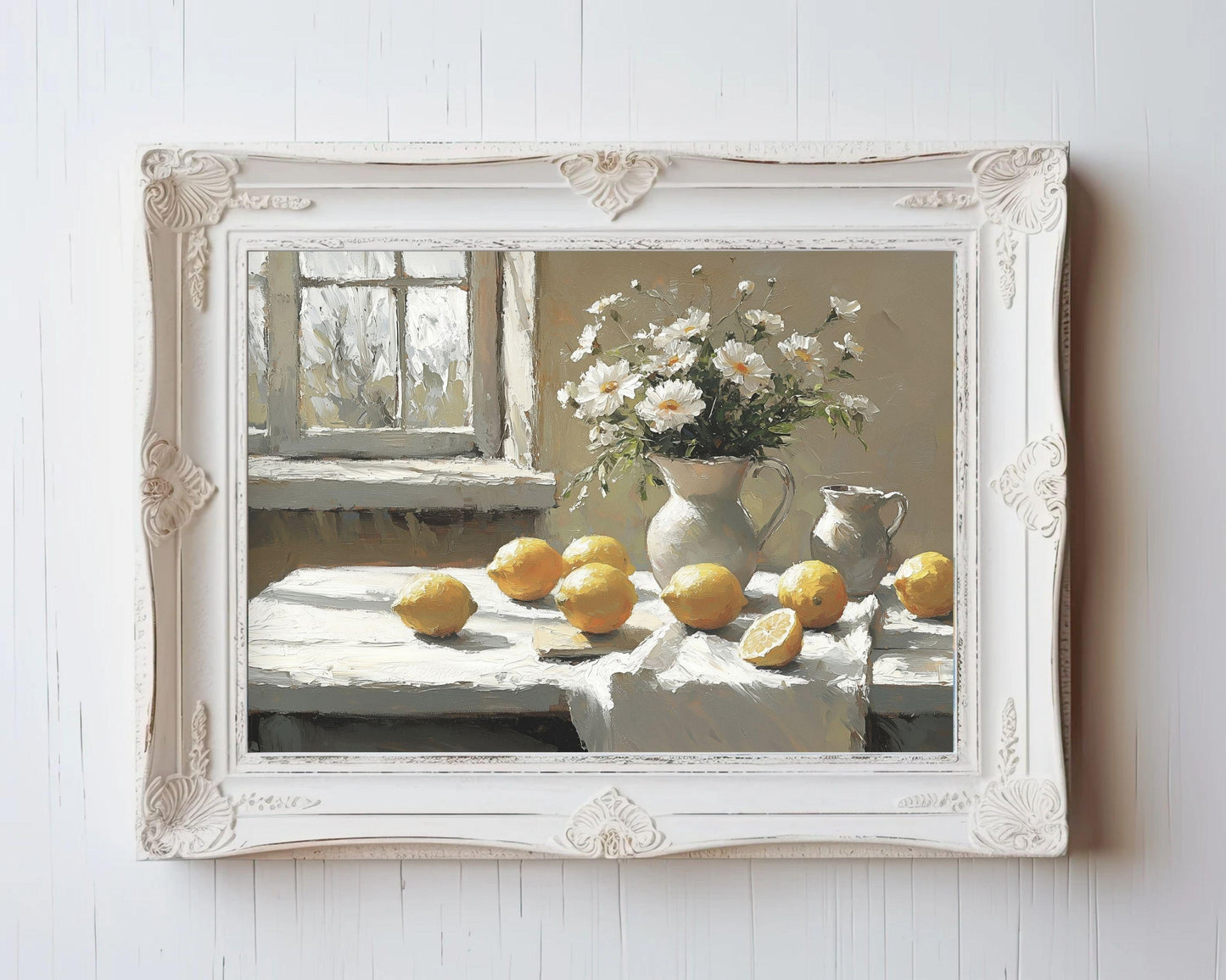 Lemons and Daisies Printable Wall Art