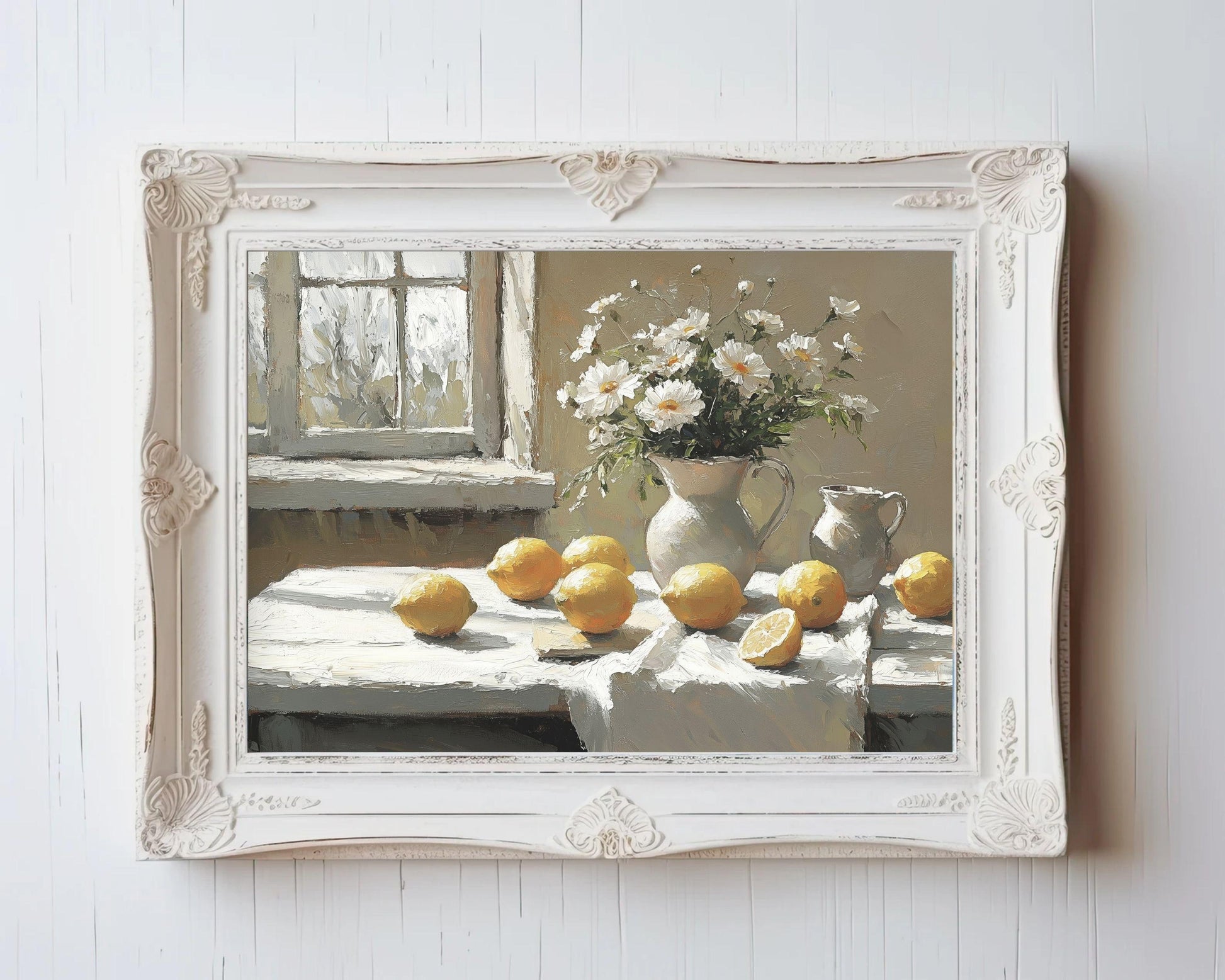 Lemons and Daisies Printable Wall Art