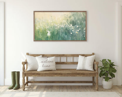 Bunny in Grass Frame TV Art