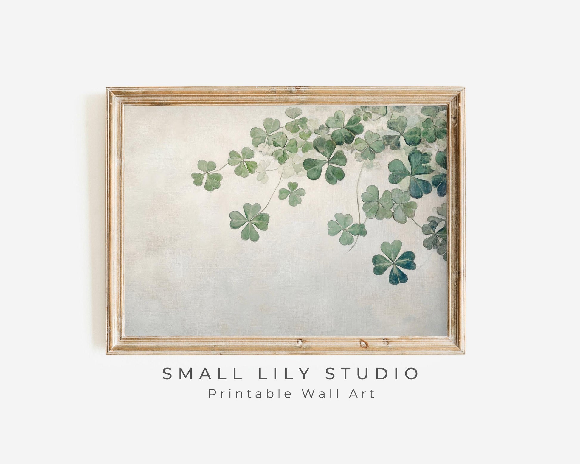 St Patricks Day Shamrocks Printable Wall Art