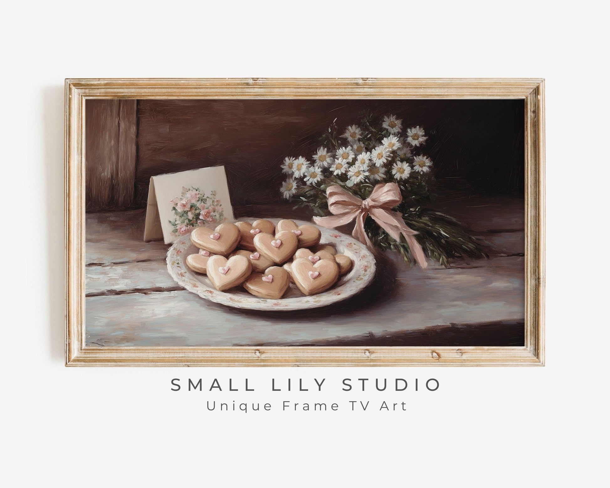 Valentines Day Cookies Frame TV Art