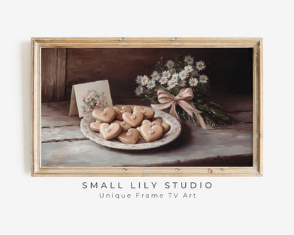 Valentines Day Cookies Frame TV Art