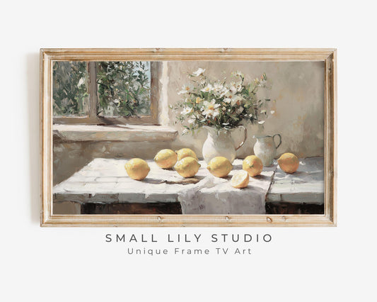 Lemons & Daisies Frame TV Art