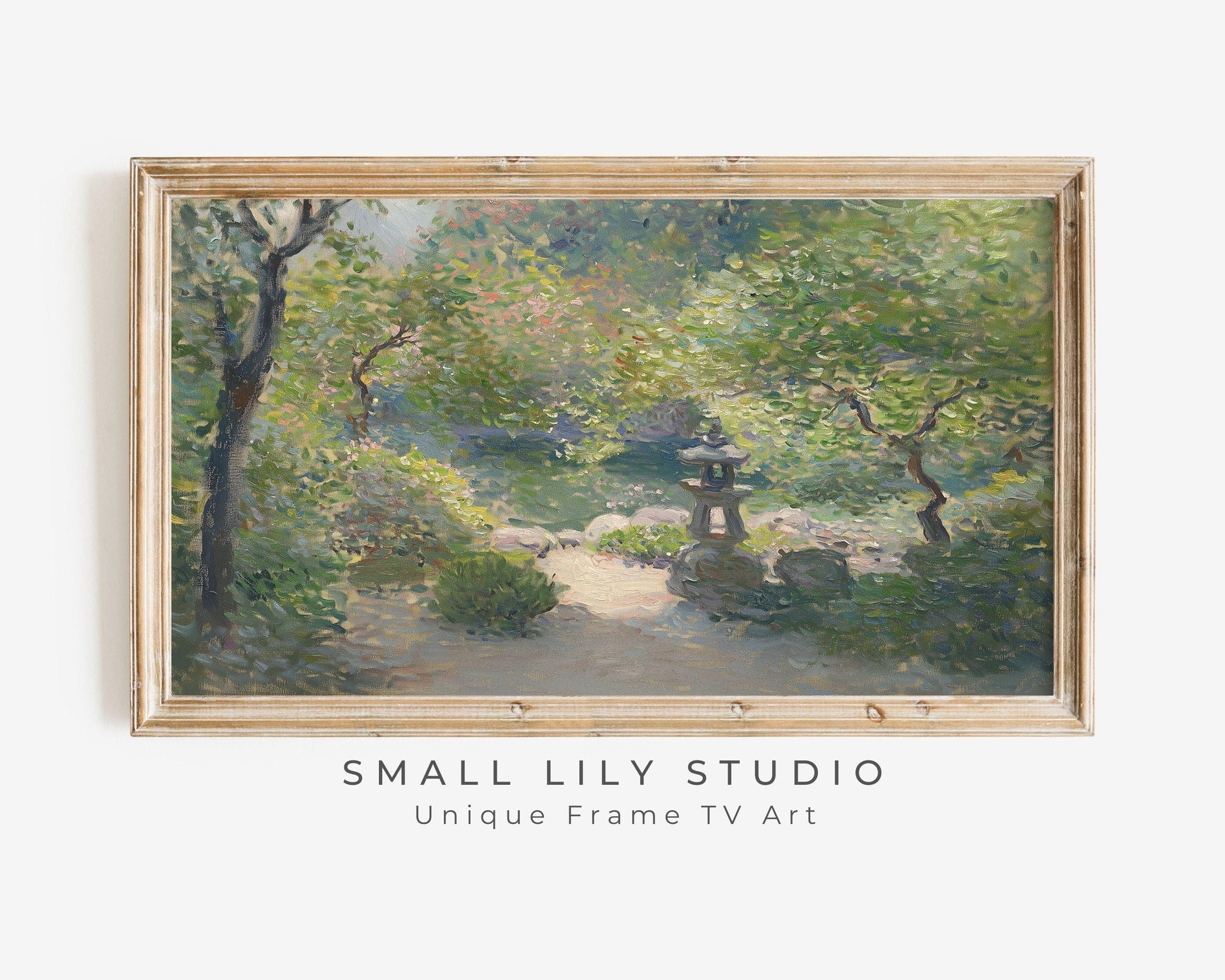 Japanese Garden Frame TV Art
