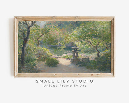 Japanese Garden Frame TV Art