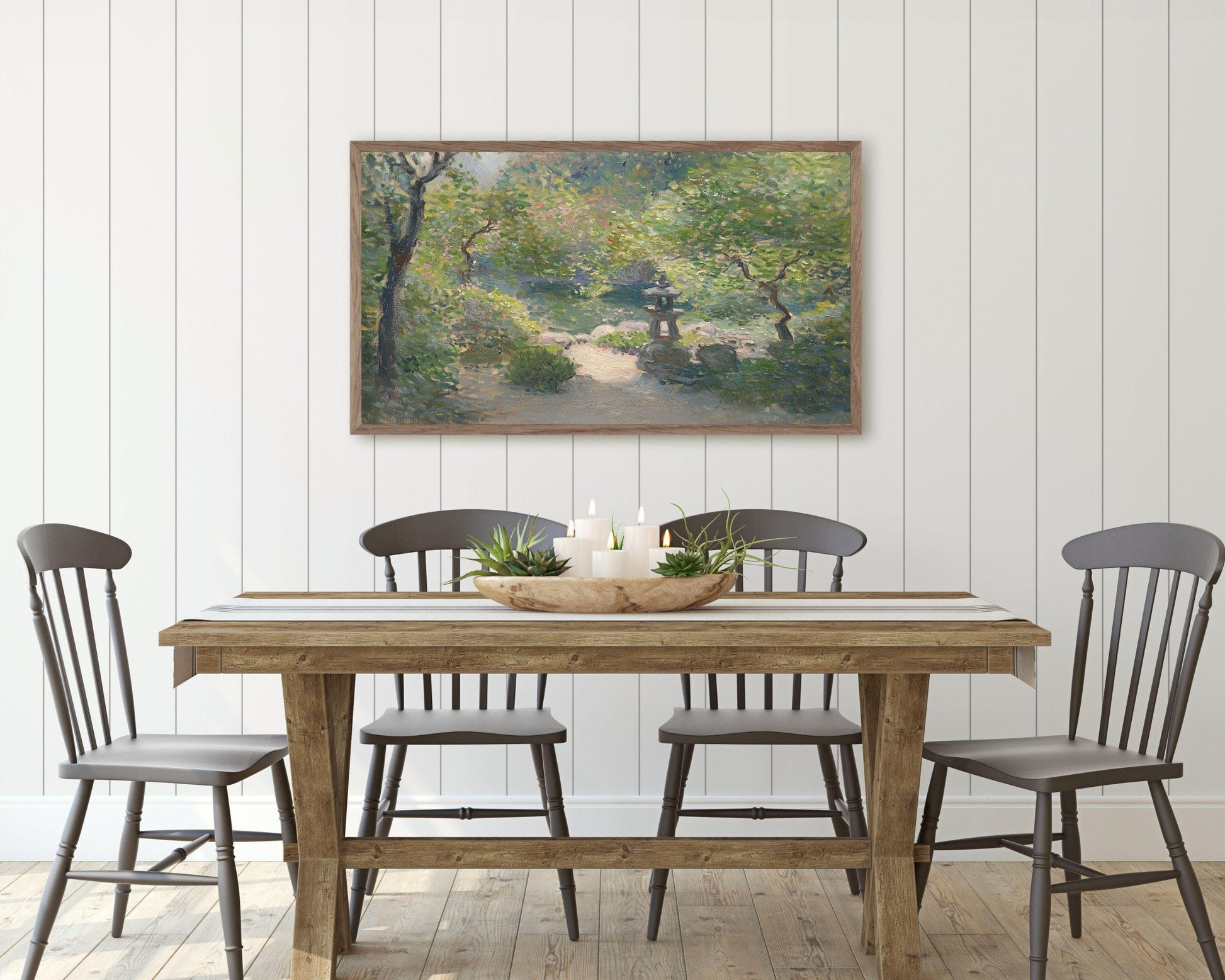 Japanese Garden Frame TV Art
