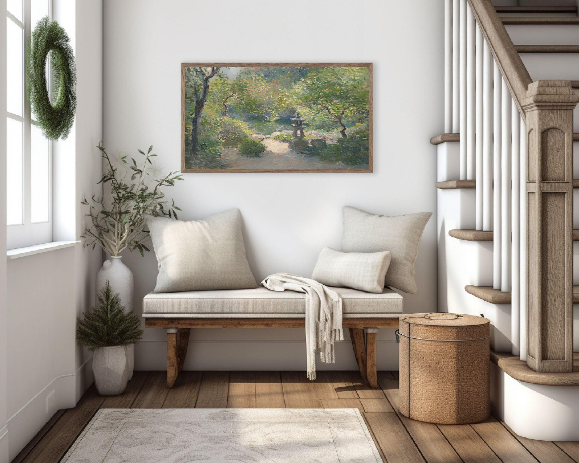 Japanese Garden Frame TV Art