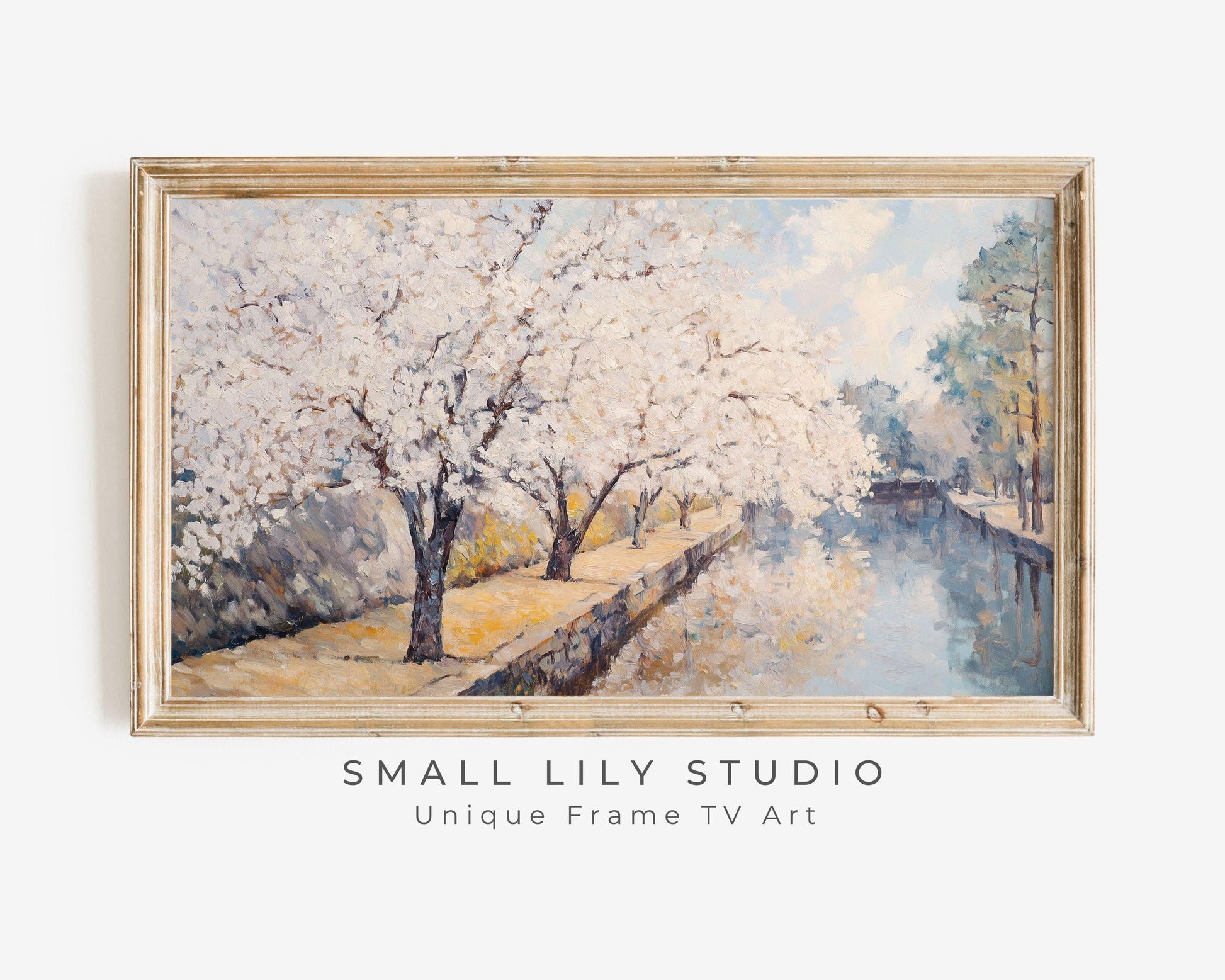 Spring Cherry Blossom Trees Frame TV Art