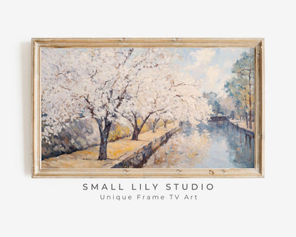 Spring Cherry Blossom Trees Frame TV Art
