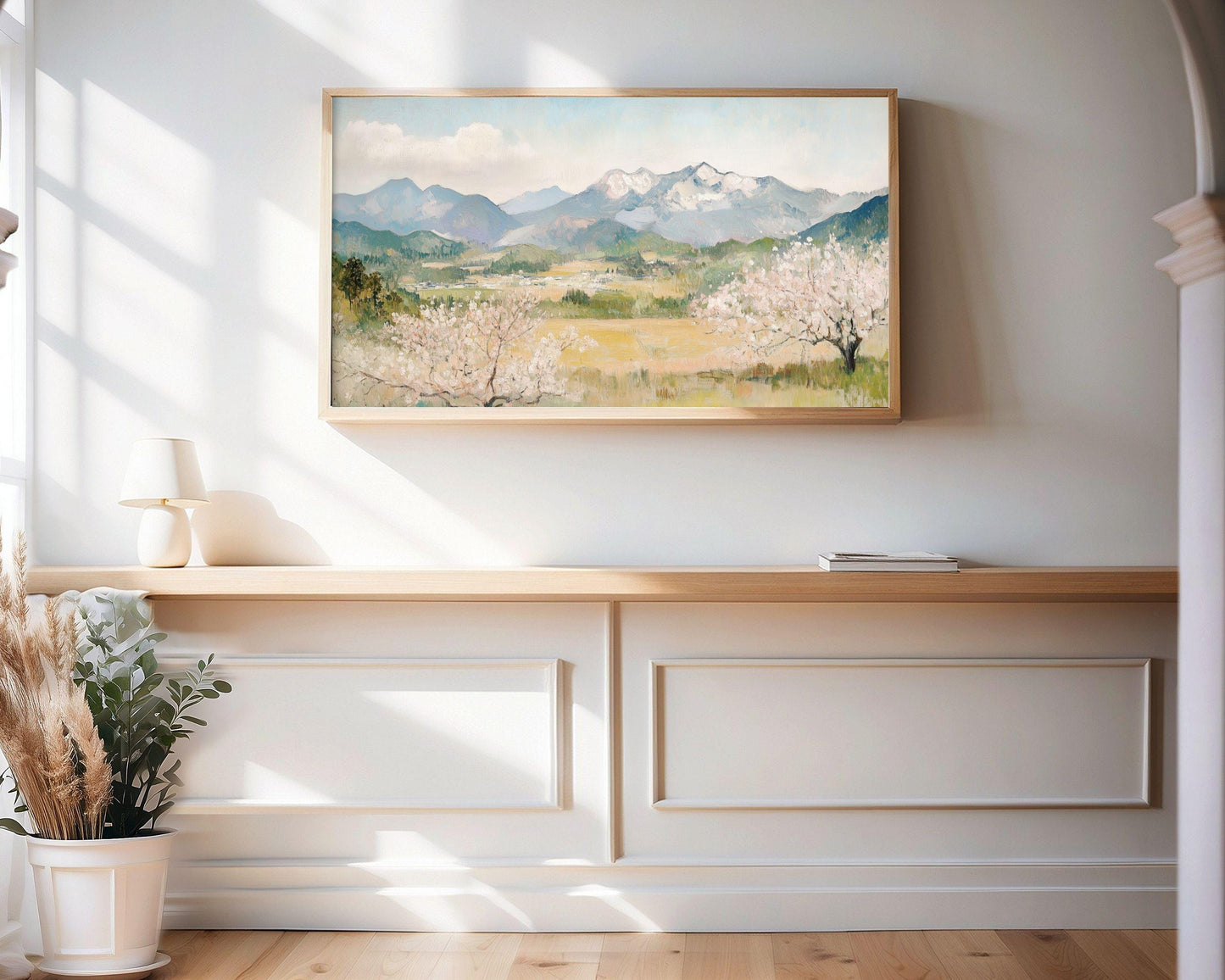 Japanese Spring Landscape Frame TV Art